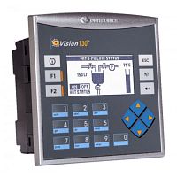 Контроллер v130-J-TR6 ПЛК Vision экран 2.4 дюйма ,вх./вых:6 DI,2AI/DI, 1 HS/Энкодер,4AI(I),6RO,2HS npnTO,Плоская панель Unitronics