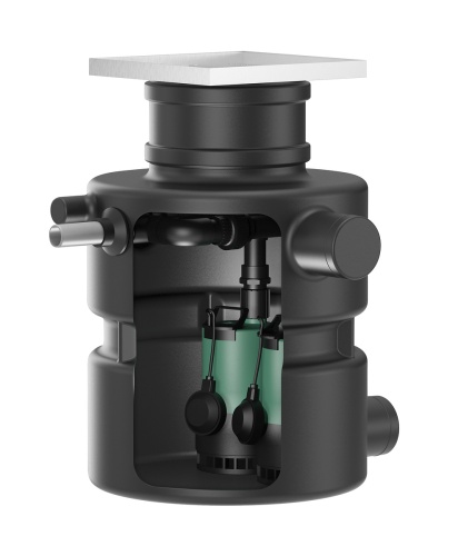 Установка водоотв. сточ. вод под перекр. DrainLift Box 32/11HDDS,230V,0.55kW,MS-L Установка водоотв. сточ. вод под перекр. DrainLift Box 32/11HDDS,230V,0.55kW,MS-L